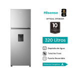 Hisense RT3N320NMC 324 Litros Top Freezer No Frost Enfriamiento Uniforme Bajo Consumo Inox