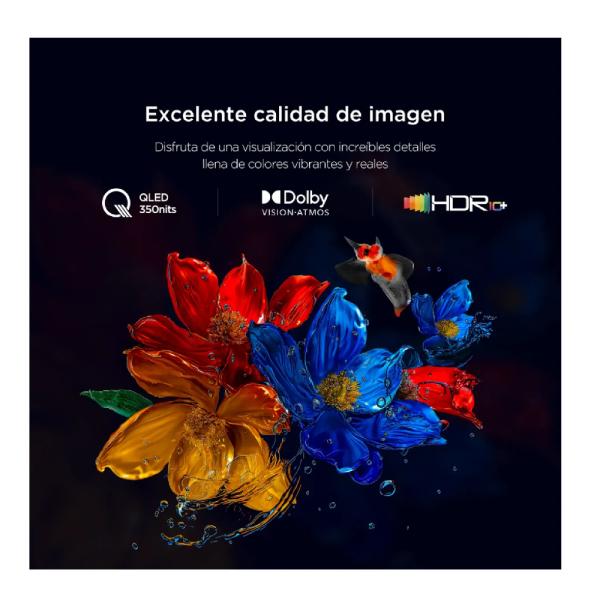 TCL 75T6C 75 Pulgadas QLED 4K UHD Inteligencia Artificial Google TV Negro