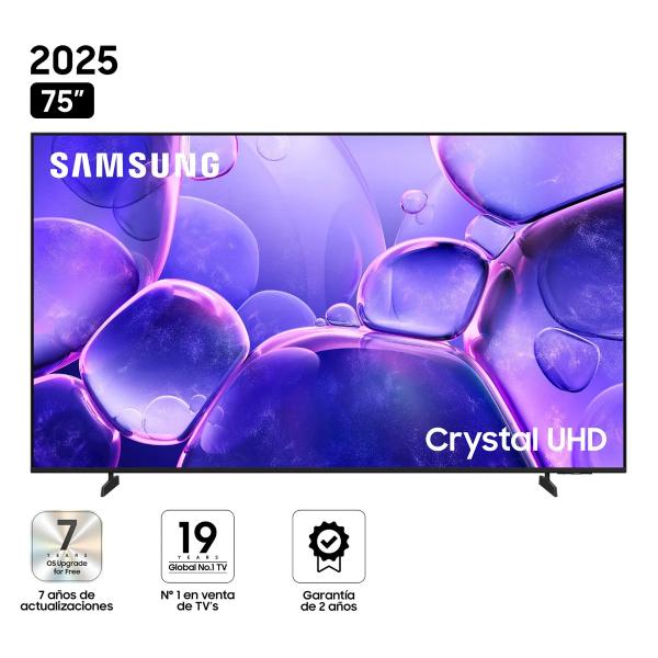 Samsung UN75U8000FGXPE 75″ 4K UHD Smart TV Crystal Color Wi-Fi Bluetooth Negro