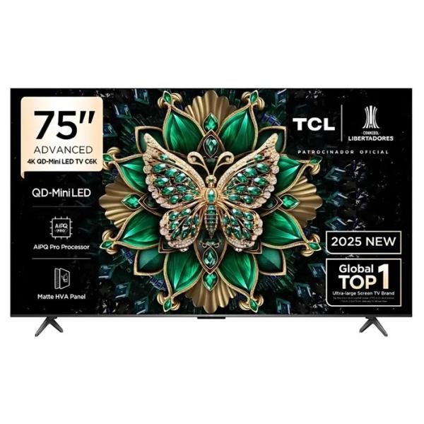 TCL C6KS Series 75″ UHD 4K Google TV Quantum Dot AiPQ Negro