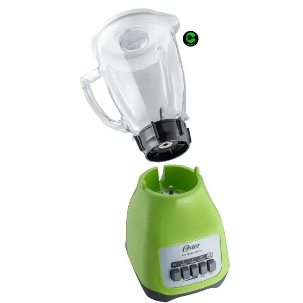 Licuadora Oster BLSTKAG KPB-053 1.5L – 2 Velocidades + Pulsador, Vaso de Vidrio Boroclass®, Color Kiwi