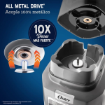 Oster BLSTXPG-BGW 1500W Tecnología Reversible 3 Velocidades Pulso iBLEND Gris