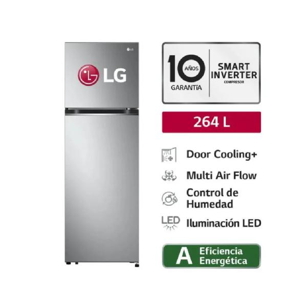 LG GT26BPP 264 L DoorCooling+ Smart Inverter No Frost Plateado