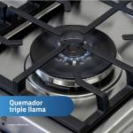 Indurama Ibiza Zafiro 4 Hornillas Gas GLP Horno Eficiente Panel Frontal Croma