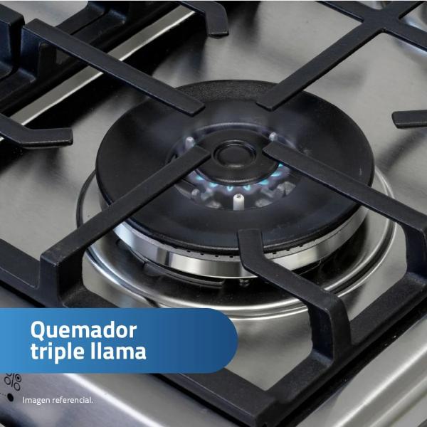 Indurama Ibiza Zafiro 4 Hornillas Gas GLP Horno Eficiente Panel Frontal Croma