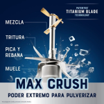 Oster BLSTXPG-BGW 1500W Tecnología Reversible 3 Velocidades Pulso iBLEND Gris
