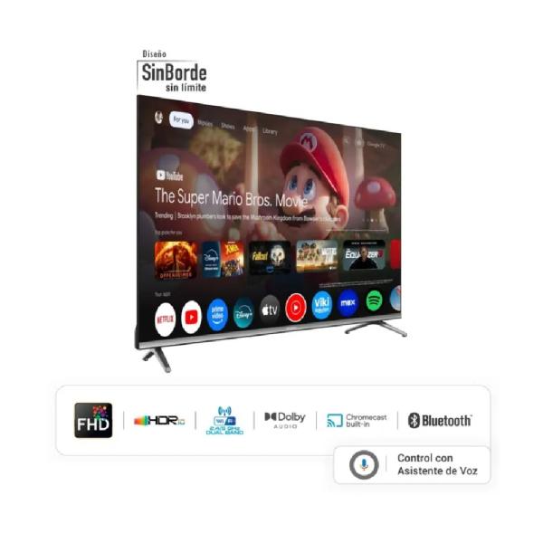 Hyundai HYLED4326QG 43″ QLED Smart TV Google TV Full HD Negro