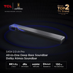 TCL Barra de Sonido S45H 100W Dolby Atmos DTS Virtual:X Conectividad Bluetooth Negro