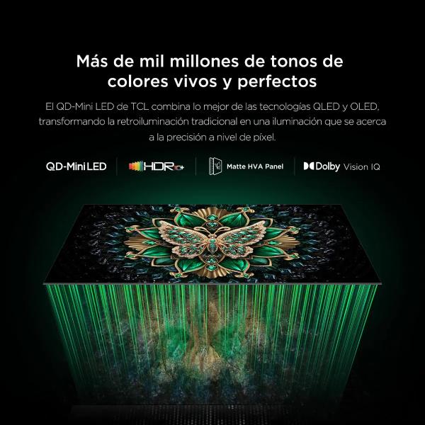 TCL 55C6K 55″ QD MiniLED 4K Smart TV HDR Google TV Negro