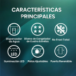 Hisense RT3N320NMC 324L Refrigeradora No Frost Multi Air Flow Eficiencia Energética Inox
