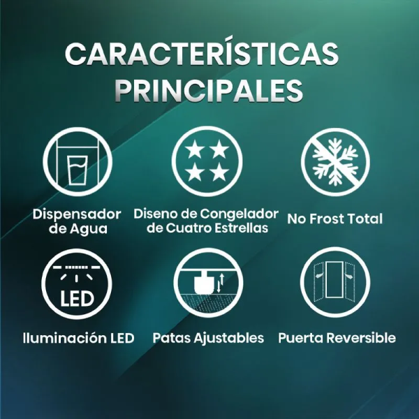 Hisense RT3N320NMC 324L Refrigeradora No Frost Multi Air Flow Eficiencia Energética Inox