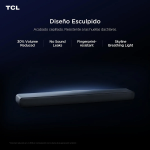 TCL Barra de Sonido S45H 100W Dolby Atmos DTS Virtual:X Conectividad Bluetooth Negro