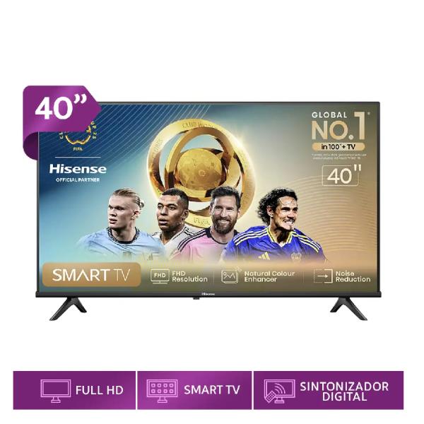 Hisense 40A4K 40″ Smart TV 40Pulgadas Full HD HDMI 2USB Negro