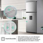 Hisense RT3N320NMC 324 Litros Top Freezer No Frost Enfriamiento Uniforme Bajo Consumo Inox