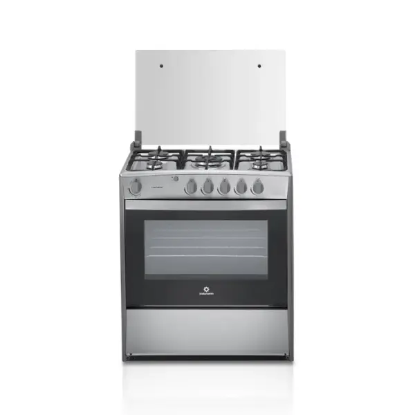 Indurama Cantabria QZ Cocina Gas 5 Puestos Luz Horno Parrillas Hierro Fundido Croma
