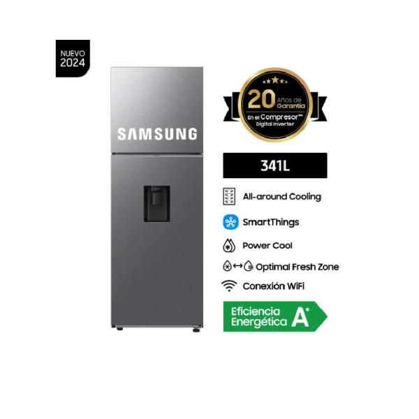 Samsung RT35DG5720S9 341 L No Frost Digital Inverter Dispensador Plateado