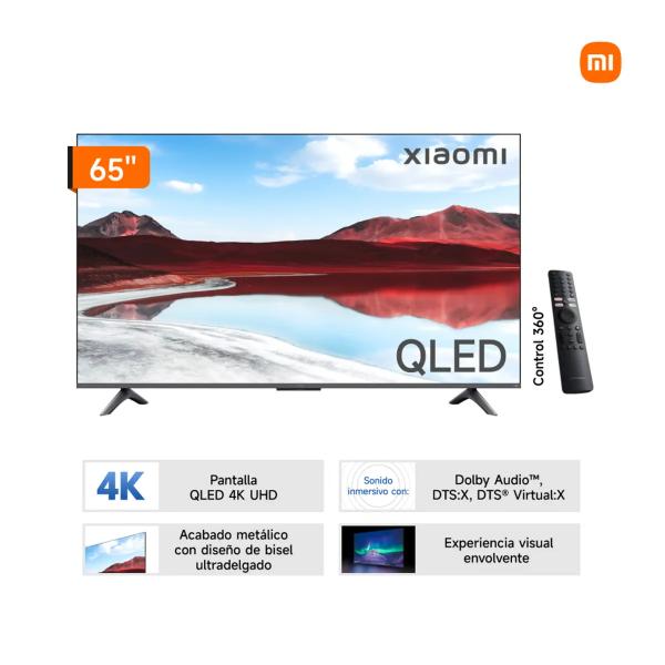 Xiaomi A Pro Series 65″ UHD 4K QLED Dolby Atmos Smart TV Negro