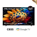 TCL 98C655 98" QLED 4K UHD Google TV HDR10 Bluetooth Negro