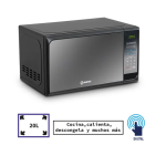 Miray Microondas HMM-20N 20L 700W Sistema Mecánico Niveles Potencia Calentamiento Eficiente negro