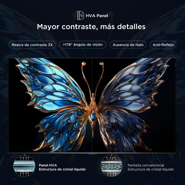 TCL 55T6C 55″ QLED Smart TV 4K HDR Google Assistant Negro