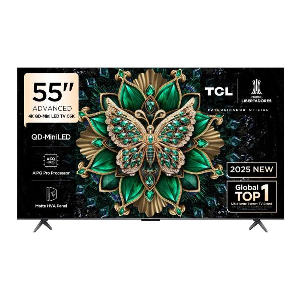 TCL 55C6K 55″ QD MiniLED 4K Smart TV HDR Google TV Negro