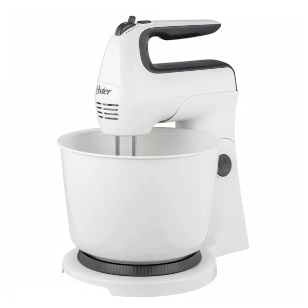 Batidora de Mano y Pedestal Oster FPSTHS3610, 250W, Tazón 3.7L, Blanco
