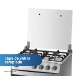 Indurama Coruña QZ 4 Hornillas Encendido Eléctrico Horno 66 L Acero Inox Croma