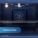 Indurama Montecarlo Zafiro Cocina de Pie 5 Quemadores Panel Frontal Acero Inoxidable Croma