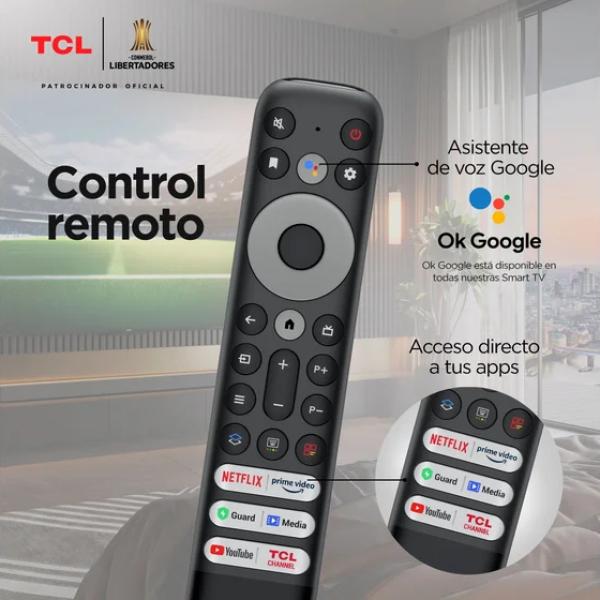 TCL 98C655 98" QLED 4K UHD Google TV HDR10 Bluetooth Negro