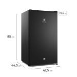 Frost One Door Minibar 90 L Refrigeración Uniforme Puerta Reversible Diseño Compacto Negro